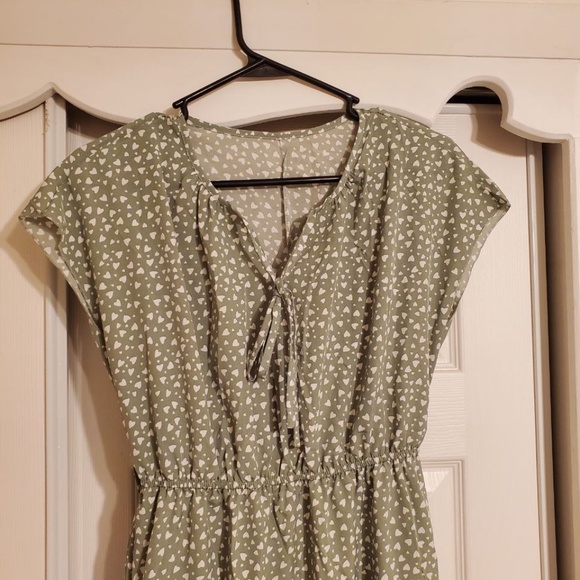 Mint Green Midi Dress - Picture 3 of 4